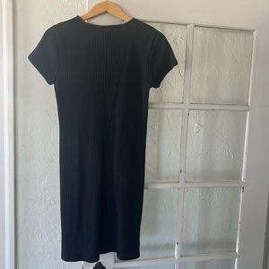 Madewell Button-Front Ribbed Mini Dress